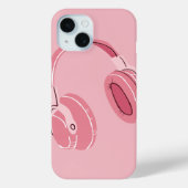 Pink Aesthetic Headphone Phone Case – Music Lover  Case-Mate iPhoneケース (裏面)