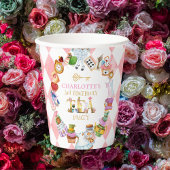 Pink Alice in Wonderland 3rd birthday 紙コップ