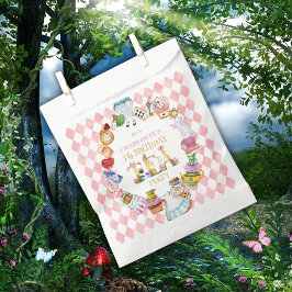 Pink Alice in Wonderland 5th Birthday   フェイバーバッグ