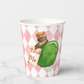 Pink Alice in Wonderland 6th birthday 紙コップ (裏面)