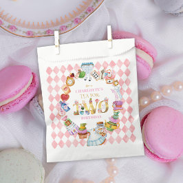 Pink Alice in Wonderland Tea for Two Birthday   フェイバーバッグ