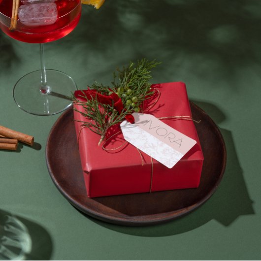 Pink Allure Editable Blush Feminine Branding ギフトタグ