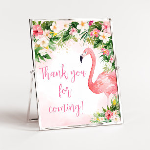 Pink Aloha Flamingoありがとう来。 ポスター
