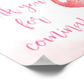 Pink Aloha Flamingoありがとう来。 ポスター (角)