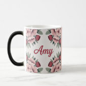 Pink Amy Floral Morphing Mug モーフィングマグカップ (左)