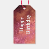 Pink and Amber  Cloud Effect  ギフトタグ (裏面)