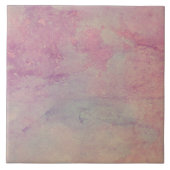 Pink and Aqua Marble Style Decorative Tile タイル (正面)