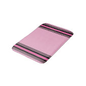 Pink and Black Bath Mat バスマット (アングル)
