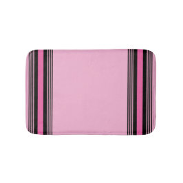 Pink and Black Bath Mat バスマット