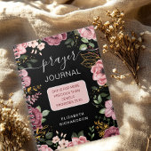 Pink and black flower prayer journal notebook ノートブック