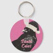 Pink and Black Gothic Crow Stocking Stuffer キーホルダー (裏面)
