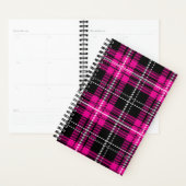 Pink and Black Plaid Planner Notebook プランナー手帳 (ディスプレー)