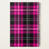 Pink and Black Plaid Planner Notebook プランナー手帳 (裏面)