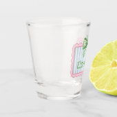 Pink and Blue Frame With Green Gingham Bow ショットグラス (左)