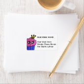 Pink and Blue Gender Reveal Cupcake Business Label ラベル (インサイチュ)