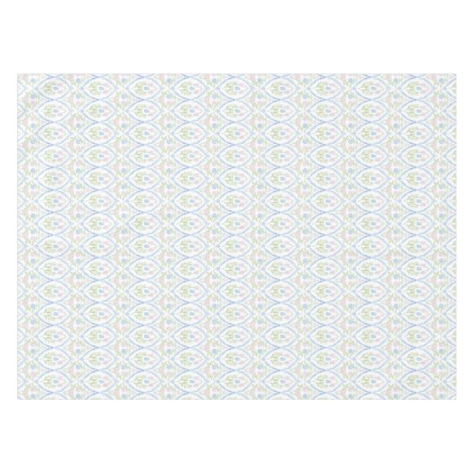 Pink and Blue Grandmillennial テーブルクロス (正面(横))