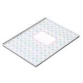 Pink and Blue Grandmillennial ノートブック (左側)