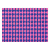 Pink and Blue Harlequin Checkered Design  テーブルクロス (正面(横))
