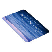 Pink and Blue Lake Tahoe写真Save the Date マグネット (右側)