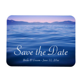 Pink and Blue Lake Tahoe写真Save the Date マグネット