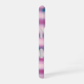 Pink and Blue Plaid Phone Case iPhone 16ケース (右側面)