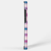 Pink and Blue Plaid Phone Case Samsung Galaxyケース (右側面)