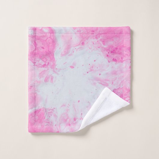 Pink and blue water surface ウォッシュタオル (ウォッシュタオル)