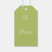 Pink and Blue Wildflower Easter Rabbit ギフトタグ (裏面)