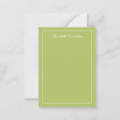 Pink and Blue Wildflower Easter Rabbit ノートカード (裏面)