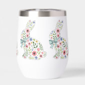 Pink and Blue Wildflower Easter Rabbits (背面)