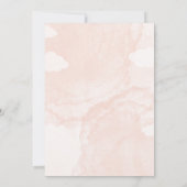 Pink and Brown Watercolor Baby Shower Invitation 招待状 (裏面)