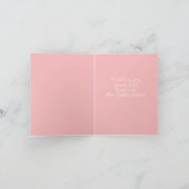 Pink and Cream Chinoiserie Easter Rabbit ノートカード (内部)