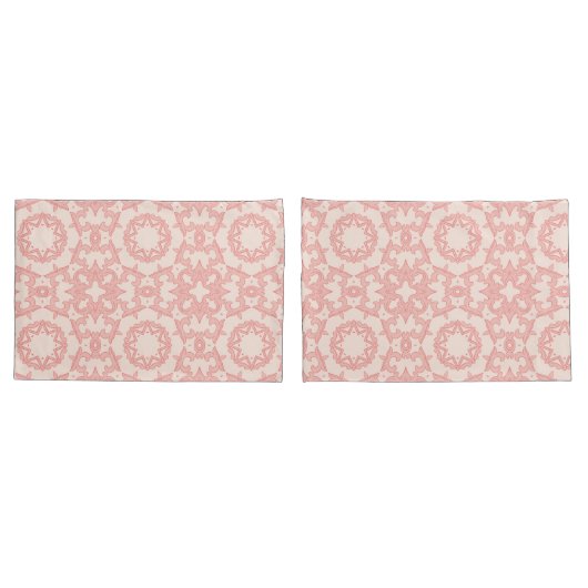 Pink And Cream Farmhouse  枕カバー (バックセット)