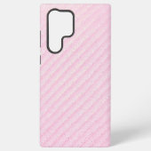 Pink and Glitter Diagonal Stripe Phone Case Samsung Galaxyケース (裏面)