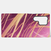 Pink and Gold Glamour Abstract Art Phone Case Samsung Galaxyケース (裏面横)