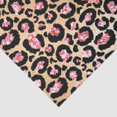 Pink and Gold Glitter Glam Leopard Spots Pattern 薄葉紙 (詳細)