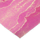 Pink and Gold Marble Elegant ショートテーブルランナー (コーナー)