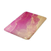 Pink and Gold Marble Elegant バスマット (アングル)