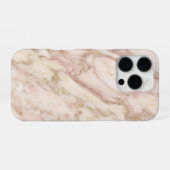 pink and gold marble iPhoneケース (裏面横)