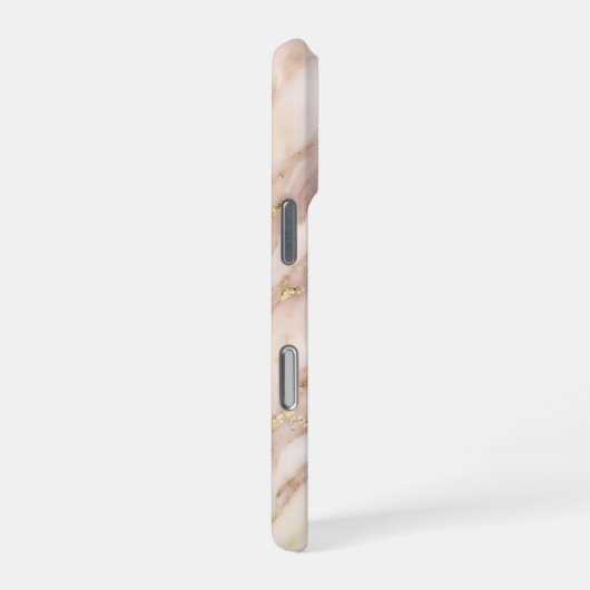 pink and gold marble iPhoneケース (右側面)