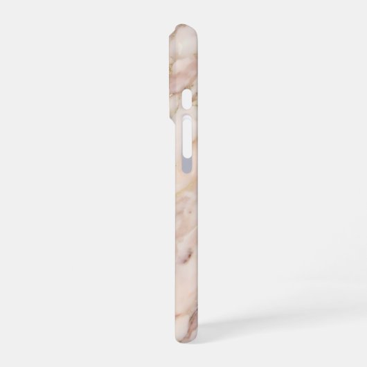 pink and gold marble iPhoneケース (左側面)