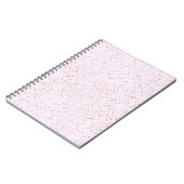 Pink and Gold Sparkle Notebook ノートブック (左側)