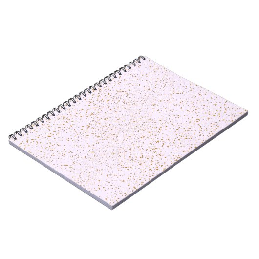 Pink and Gold Sparkle Notebook ノートブック (左側)