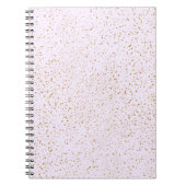 Pink and Gold Sparkle Notebook ノートブック (正面)