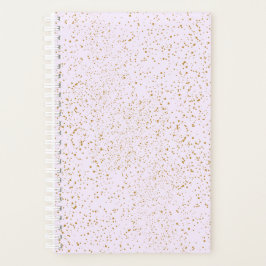 Pink and Gold Splatter Notebook プランナー手帳