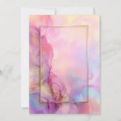 Pink and Gold Surprise 70th Birthday Party 招待状 (裏面)