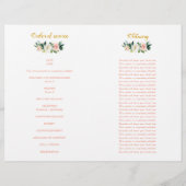 Pink And Gold Woman Celebration Of Life Program (裏面)