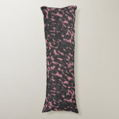 pink and gray camo abstract ボディピロー (正面縦)