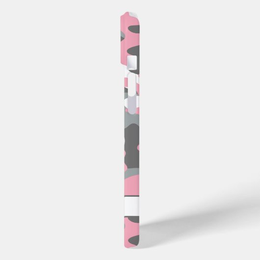 Pink and Gray Camouflage Personalized Case-Mate iPhoneケース (裏面 / 左)