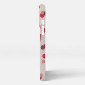 pink and gray dots iPhoneケース (左側面)